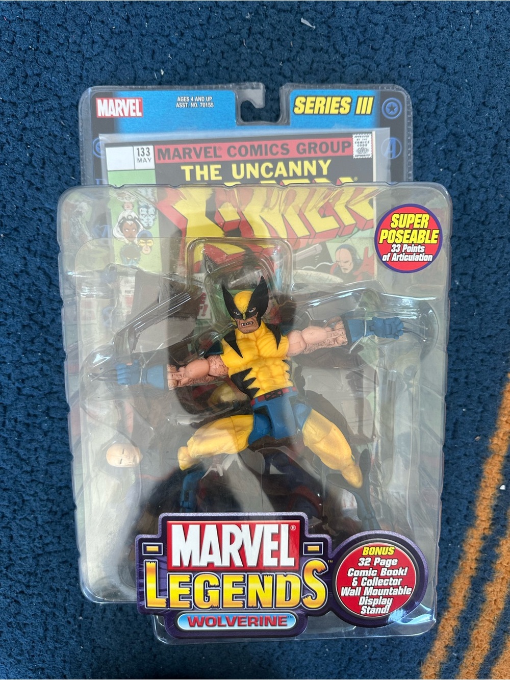Marvel Legends Wolverine Packaging Back - series 3